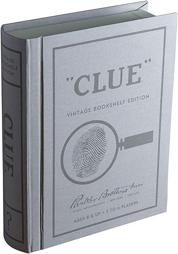 Clue Vintage Bookshelf Edition Board Game