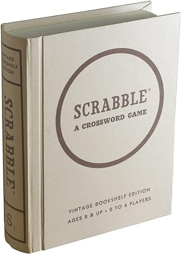 Scrabble Linen Book Vintage Edition Board Game